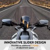 SAUTVS Dark Tinted Wider Adventure Adjustable Windshield for Can-Am Ryker,