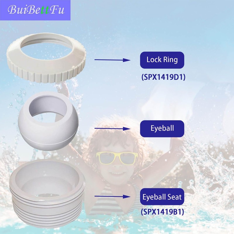 Pool Spa Directional Flow Hydrostream Return Jet Fitting SP1419D with