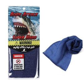 Extra Rough, Exfoliating Washcloth [Made in Japan] Exfoliating Towel Special Texture Makes Fluffy Foam Lather, Back Scrubber, Dead Skin Cell Remover [Loofah for Women and Men] (Blue)