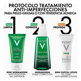 Kit Vichy Normaderm Phytosolution Doble Correccion+limp+bloq Mixta Día/noche