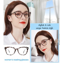 AEZUNI Retro Large Reading Glasses Women Stylish Fashion Readers 1.00 1.25 1.50 1.75 2.00 2.25 2.50 2.75 3.00 3.50 4.00 5.00 6.00 (Grey,2.75)