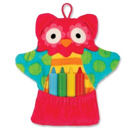 Stephen Joseph Bath Mitt and Crayons, Owl