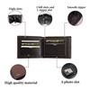 FuninCrea Men's Slim Leather Multi Slot Wallets Wallets for Men