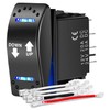 Nilight Down Up Polarity Reverse Switch DPDT 20A 7PIN Momentary