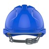JSP AJF030-000-500 EVO2 Safety Helmet with Slip Ratchet, Vented, Blue