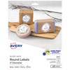 Avery Printable Round Labels with Sure Feed, 2" Diameter, Glossy