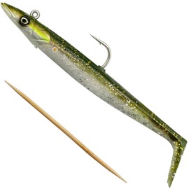 Savage Gear Sandeel V2 14cm 33g Green Silver Sinking Lure 72494