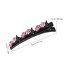 Healeved 8PCS Sparkling Crystal Stone Braided Hair Clips Rhinestone Flower