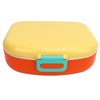 Bento Lunch Box ABS Separate Compartments with Buckle Handle Leakage
