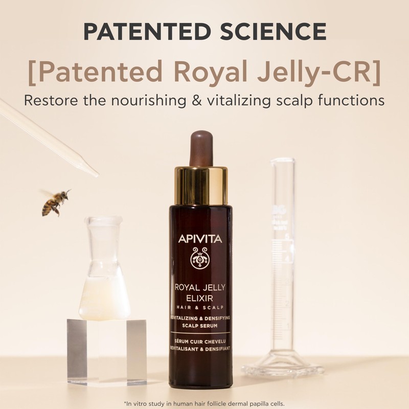 APIVITA Royal Jelly Elixir Hair Scalp Serum for Density &