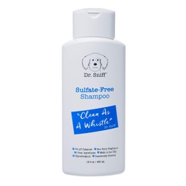 Dr. Sniff Clean As A Whistle Shampoo| Sulfate-Free Dog Shampoo | Pet pH Balanced | Cleanses, restores, and fortifies coat | Made in the USA - 13.5 oz.