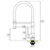 Pirooso Gold and Black Kitchen Faucet, Kitchen Sink Faucet with
