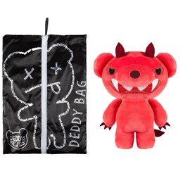 Deddy Bears Bones Body Bag, Cuddly Toy Deddy Bears with Autopsy Bag and Autopsy Report, 30 cm, 16002616 (Beezlebear)