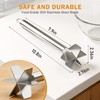 Meat Masher, Stainless Steel Ground Beef Masher 10.8Inch Potato Chopper
