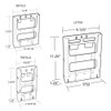 Azar Displays 252324 16-Pocket Trifold Size Wall Mount Display