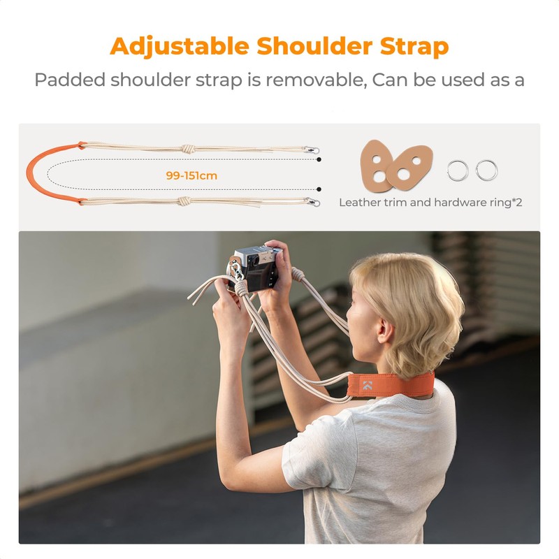 K&F Concept Camera Sling Bag Small Camera Compact Case, Lightweight