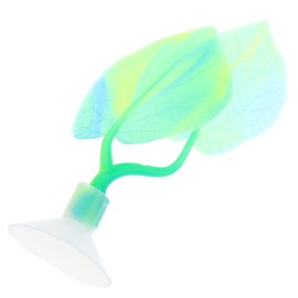 WOONEKY Betta Leaf Hammock Fish Rest Pad Double Bed for Betta Fish Tank Aquarium Decoration with Suction Cup Breeding Resting Habitat for Aquatic Pets