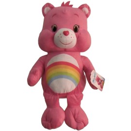 American Greetings Care Bears Plush- Pink Cheer Bear 20 inches Stuffed Animal Doll Toy