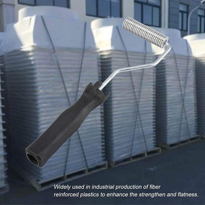 Fdit Fiberglass Bubble Roller Tool Professional Bubble Paddle Tool for