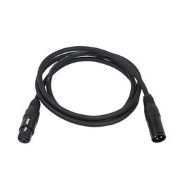 Monoprice AES/EBU Cable - 1.5 Meter - Black | 22AWG Twisted Conductors With Copper Braid And Aluminum Foil Shielding