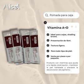 Crema Reparadora Para Microblading Vitamina A+d 100 Pzs.