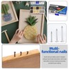 Glarks 1600Pcs Small Tiny Nails Kit Wood Screw Nail Gold