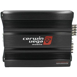 CERWIN-VEGA! CVP 300W RMS 4 Channel Class AB Amplifier, High Power Car Audio System, 2-Ohm & 4-Ohm Stereo Compatible, Multi-Channel Amplifier with Advanced Protection for Car Speakers CVP1200.4D