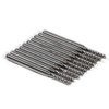 CYSFETENA Pack of 10 2 mm Carbide Milling Cutters, Silver