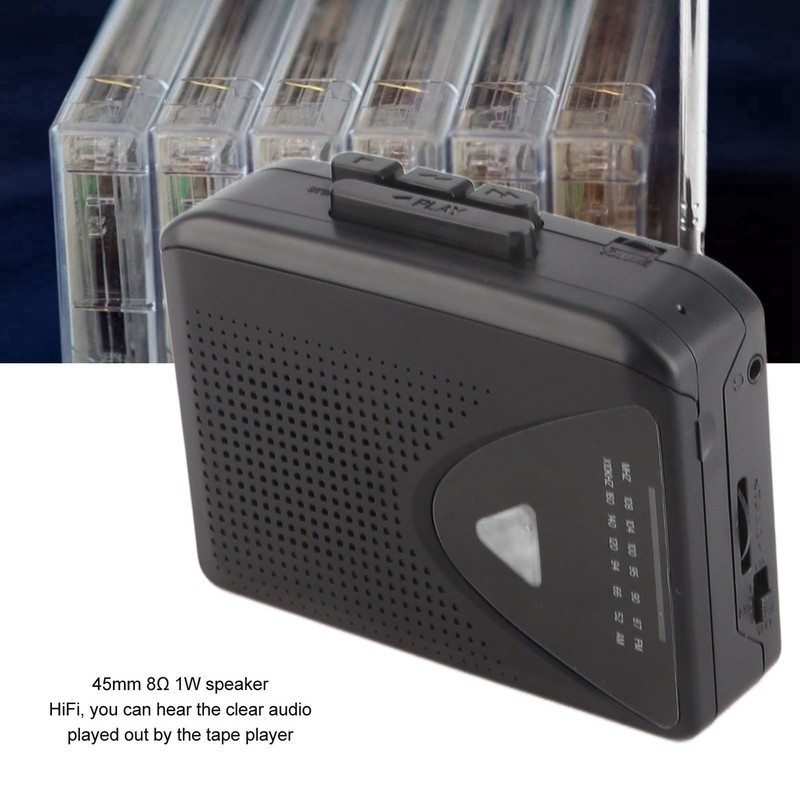Portable Cassette Player FM AM Radio Stereo Cassette Tape Player