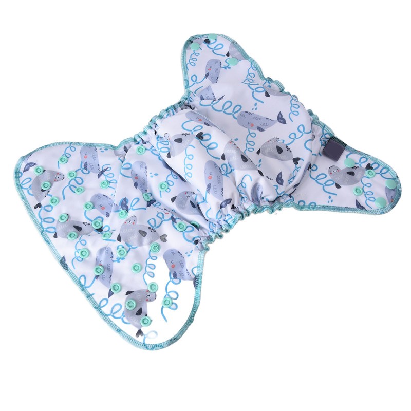 Newborn All in One Diaper Breathable Natural One Size Baby