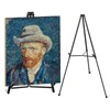 64" Aluminum Telescoping Display Easel, Adjustable Easel Stand for Sign,