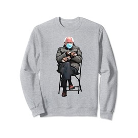 Bernie Sanders Mittens and Mask Sweatshirt