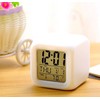 BUBUCAM Digital LED Color Change Alarm Clock, Multi-Functional Calendar Temperature