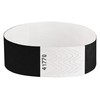 OTWIS Entrance Wristbands, Control Bracelet, Colour: Black, Size: 100 Pieces