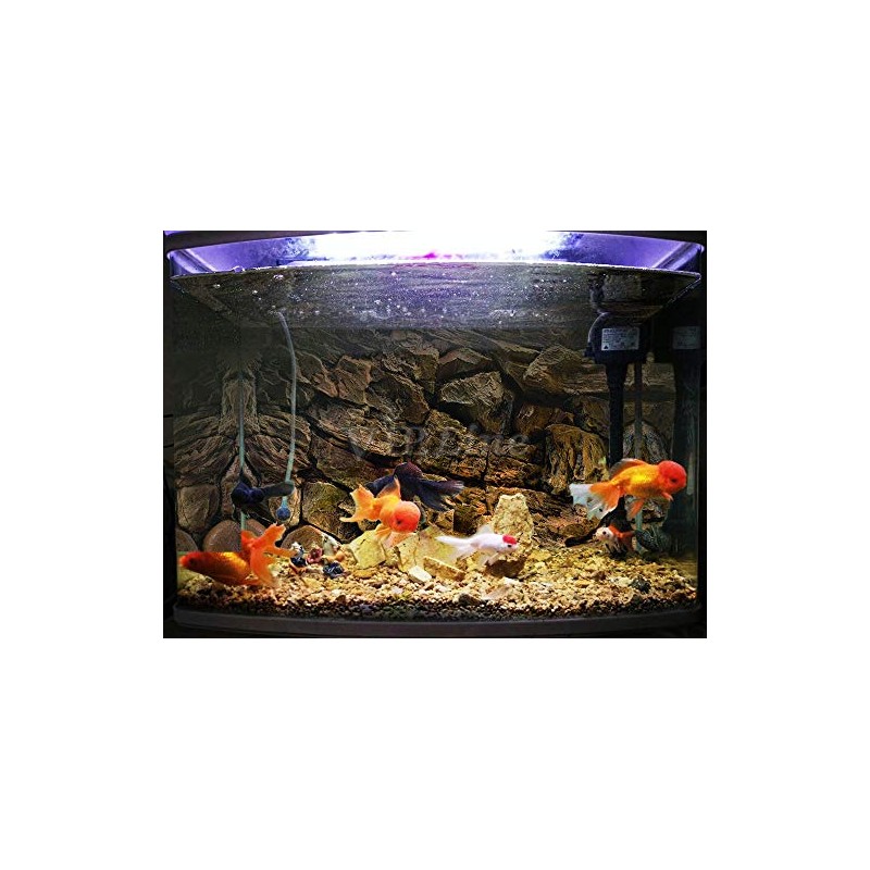 VIP.LINE Rock Wall Aquarium Background Poster PVC Fish Tank Decor