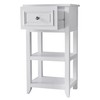 Teamson Home Dawson Single Floor Cabinet, Storage, White