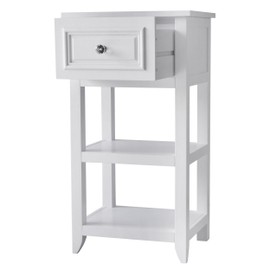 Teamson Home Dawson Single Floor Cabinet, Storage, White