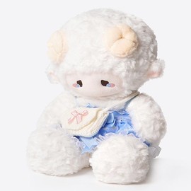 【ZEIO】Puff Puff Lamb doll Cute plush toy Rag Doll girl's birthday gift companion doll Fluffy:_PuffFawnstyle