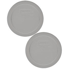 Pyrex 7200-PC 2-Cup Rainstorm Blue Food Storage Replacement Lid Cover Made in the USA - 2-Pack