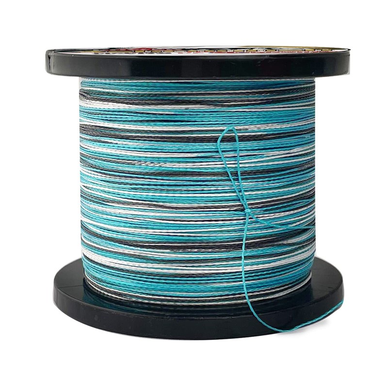 Ashconfish PE Line, Camouflage Blue, Fishing System, 4 Braid, 32.8