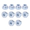sourcing map Knurled Thumb Nuts, 10Pcs M4x0.7mm Iron Round Knobs