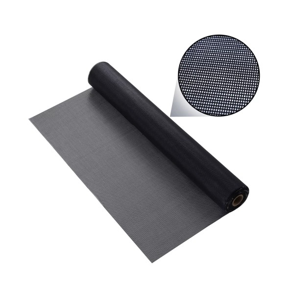 BafloTEX Window Screen Replacement 36"*100' Thicken Charcoal Fiberglass Screen with