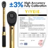 YIYEIE 22PCS Torque Wrench Set 1/2" Drive, 10-180 ft.lb/13.6-244.1 Nm,