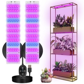 Grow Light for Indoor Plants, USB LED Grow Lamp, Waterproof Grow Light with 3/6/12H Timer Switch for Indoor Plants Seeding Veg Flower Growing Lamp