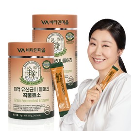 Vitamin Village 30 packets of grain enzyme containing 1 billion lactic acid bacteria, 2 packs / 비타민마을 10억 유산균이 들어간 곡물 효소 30포, 2개