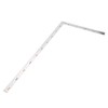 Oumefar Regla cuadrada de metal de acero inoxidable en forma