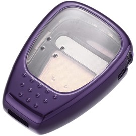 MACHSWON Purple Key Shell TPU Keyless Entry Remote Key Fob Key Shell Case Cover for Chrysler 200 300 PT Cruiser