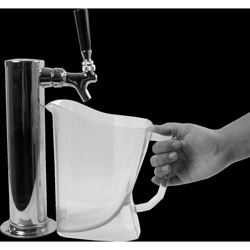 San Jamar PPP60 Perfect Pour Shatter-Resistant Beer Pitcher, 60 oz.
