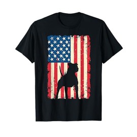 Patriotic Pitbull Dog Lover 4th of July USA American Flag T-Shirt for Men Women Kids