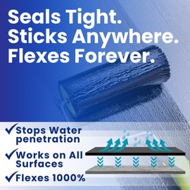 Liquid Rubber Waterproof Sealant - Rubber Paint - All Surface Leak Repair Indoor and Outdoor Flexible Roof Sealant, Water-Based, Easy to Apply, Original Black, 1 Gallon